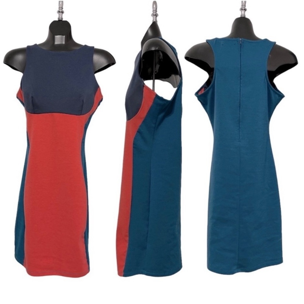 Uk2la Color Block Sleeveless Dress